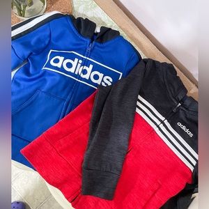 Adidas Boy 24 Months Zip Up Fleece Lined Jackets